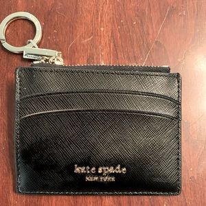 Kate Spade Card And Key Holder. Black. New without tags.